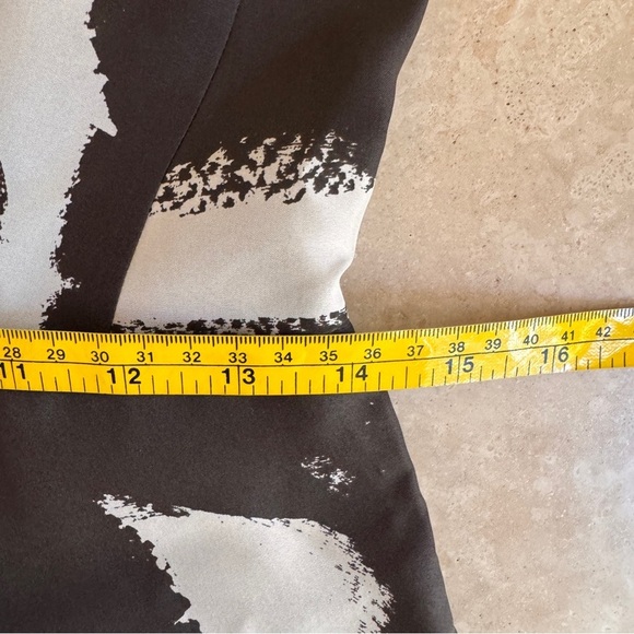 Banana Republic Brown Printed Square Neck Sleeveless Silk Sheath Womens Size 4 - Picture 12 of 16